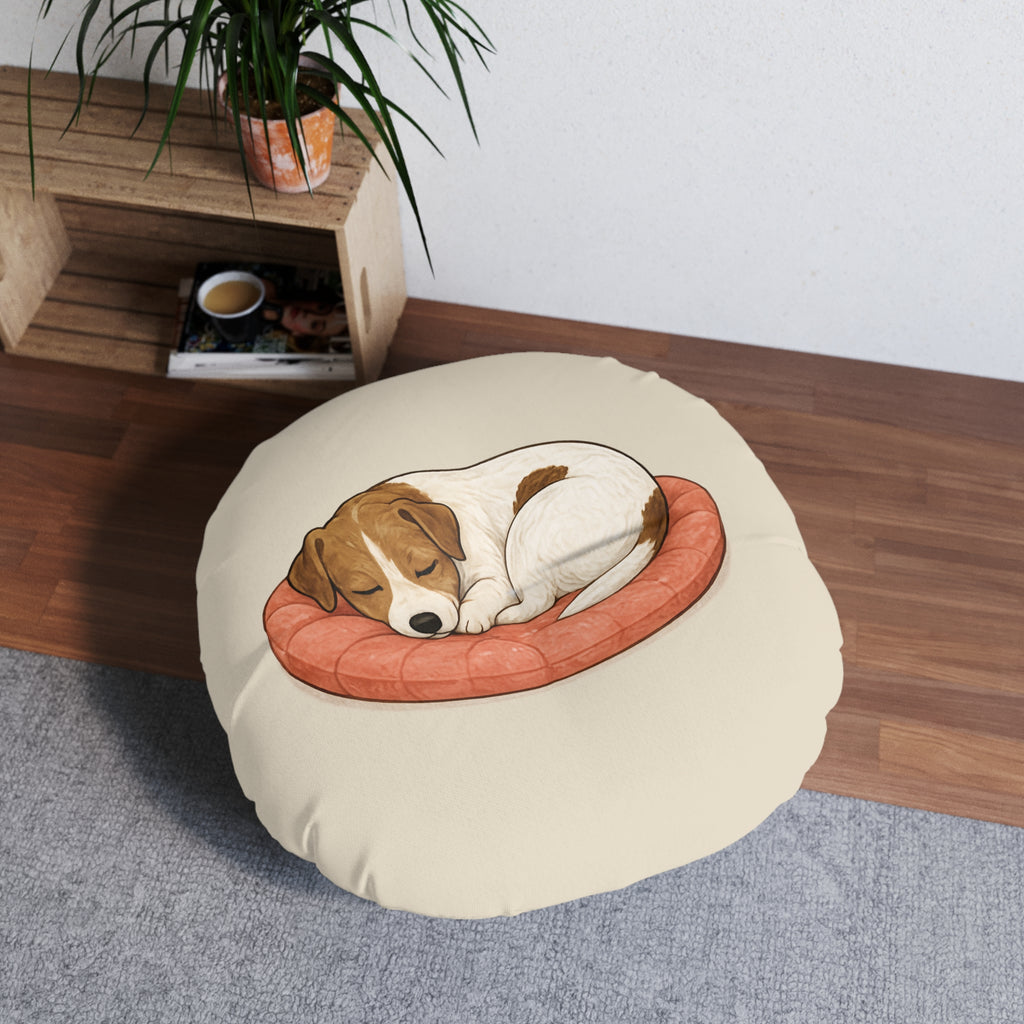 Jack Russell Floor Pillow | Cute JRT Dog Illustration | Jack Rascals