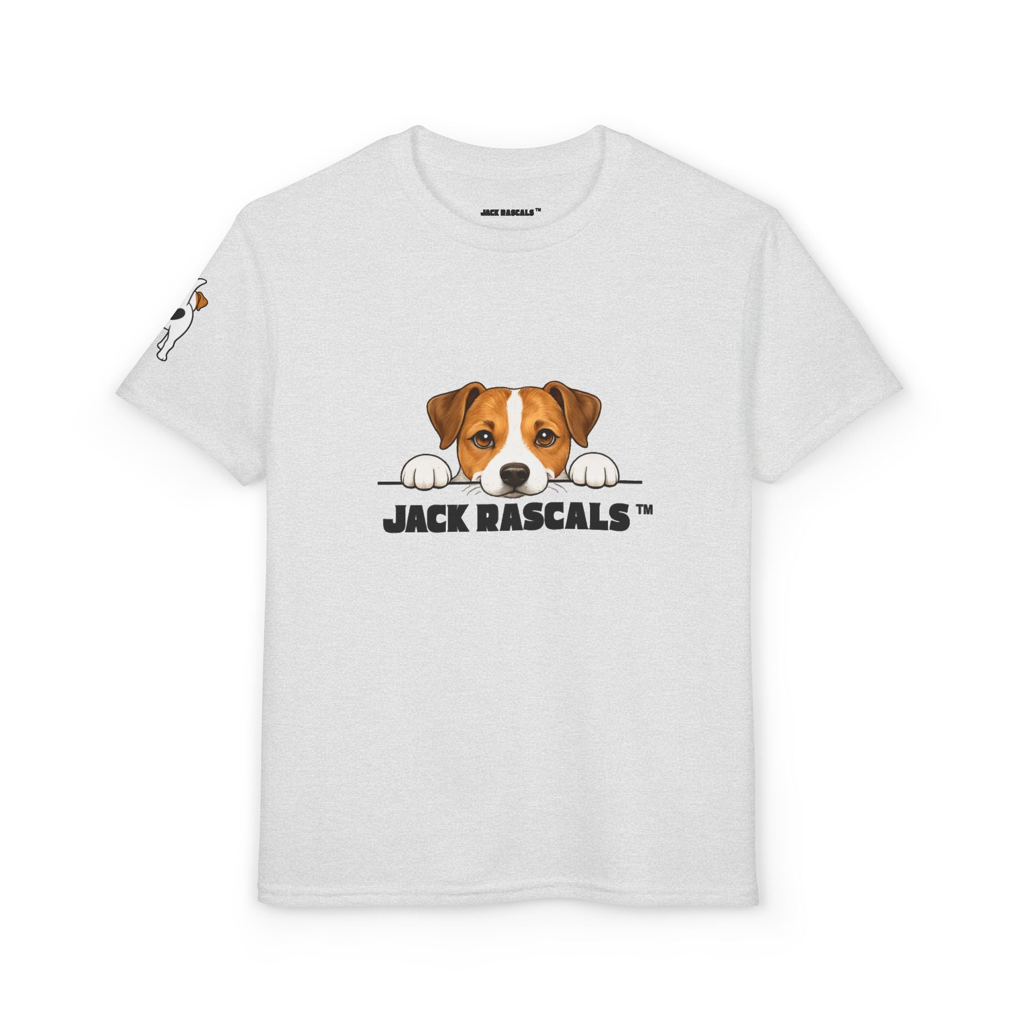 Kids Jack Russell T-Shirt | Peeking JRT Dog Tee | Jack Rascals