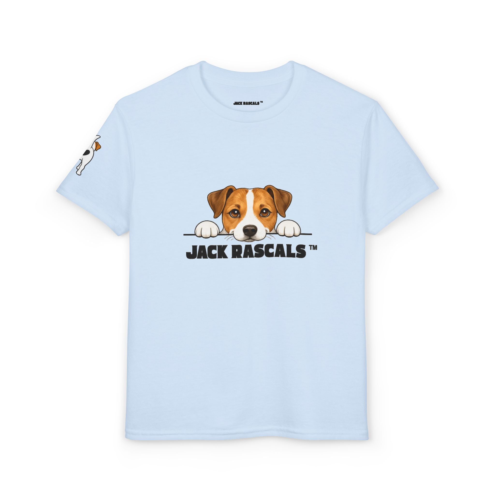 Kids Jack Russell T-Shirt | Peeking JRT Dog Tee | Jack Rascals