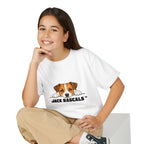 Kids Jack Russell T-Shirt | Peeking JRT Dog Tee | Jack Rascals