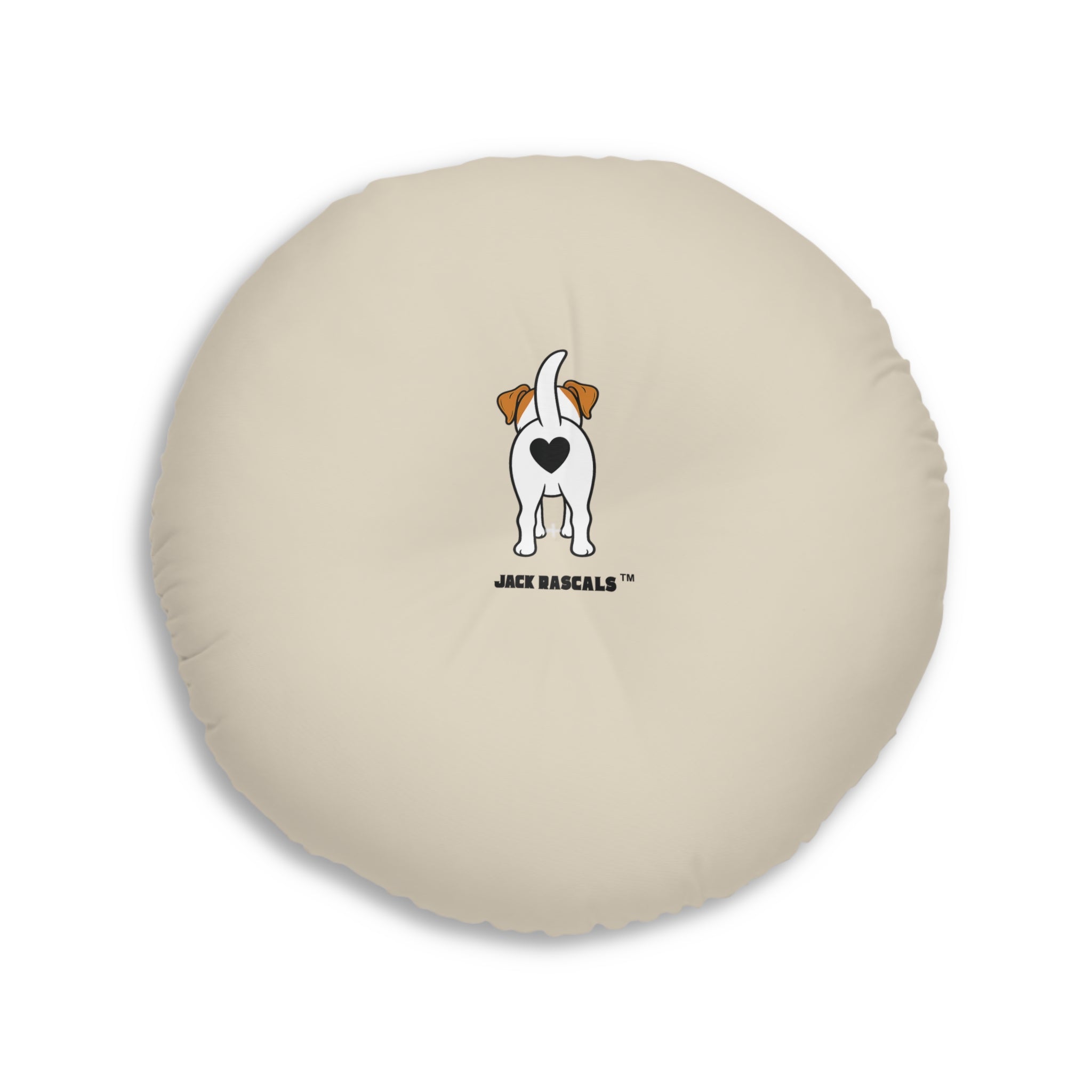 Jack Russell Floor Pillow | Cute JRT Dog Illustration | Jack Rascals