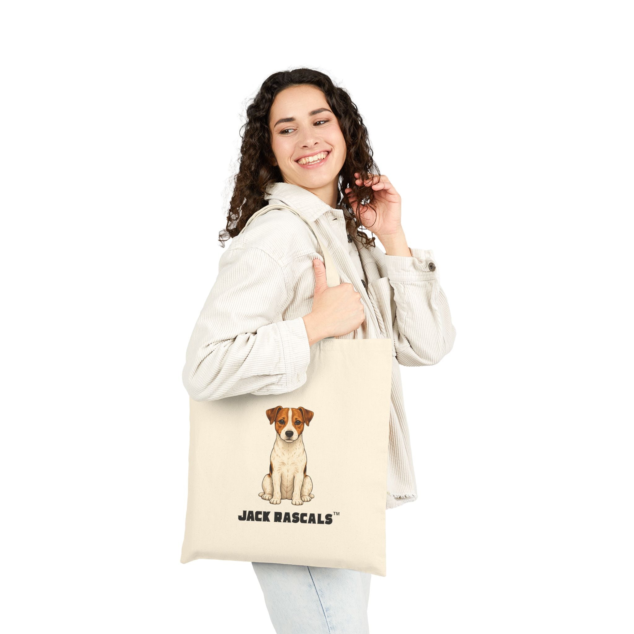 Jack Russell Tote Bag | Cotton Canvas JRT Shopper | Jack Rascals