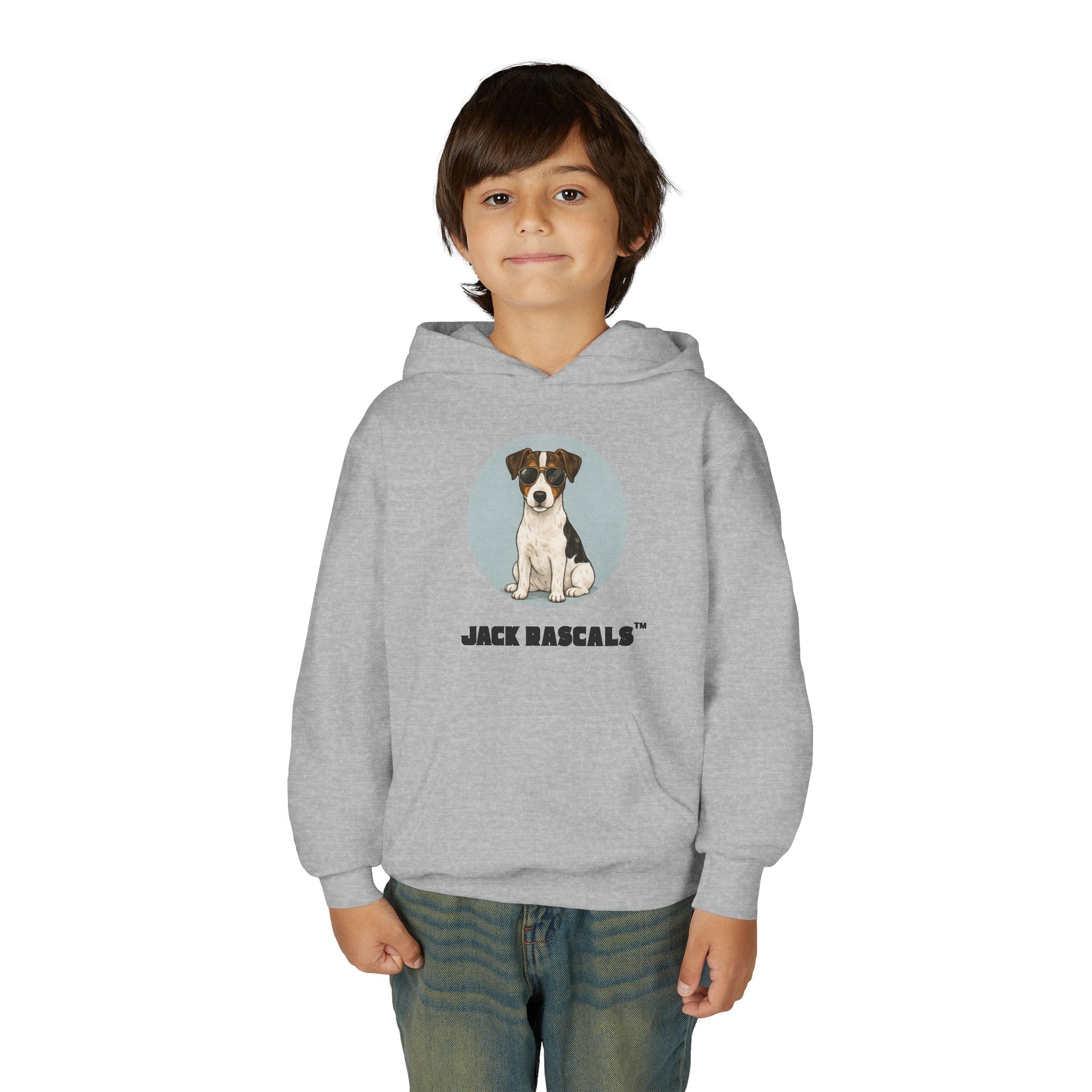 Kids Jack Russell Hoodie | Cute JRT Puppy Graphic | Jack Rascals