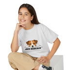 Kids Jack Russell T-Shirt | Peeking JRT Dog Tee | Jack Rascals