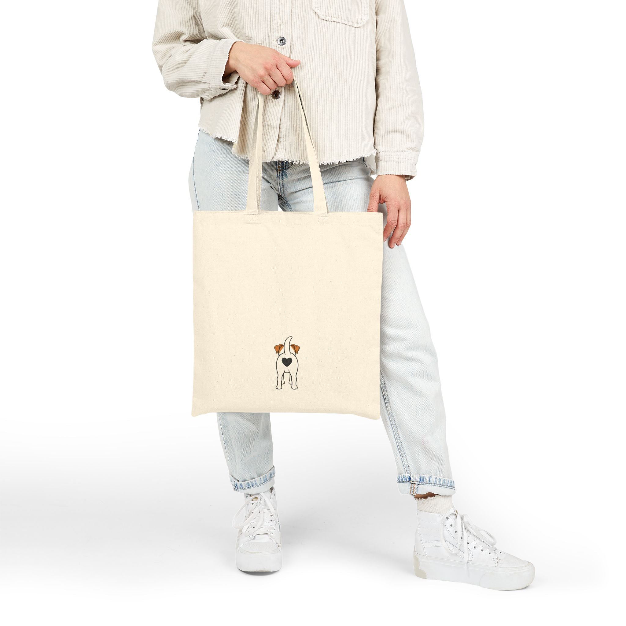 Jack Russell Tote Bag | Cotton Canvas JRT Shopper | Jack Rascals