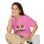 Kids Jack Russell T-Shirt | Peeking JRT Dog Tee | Jack Rascals