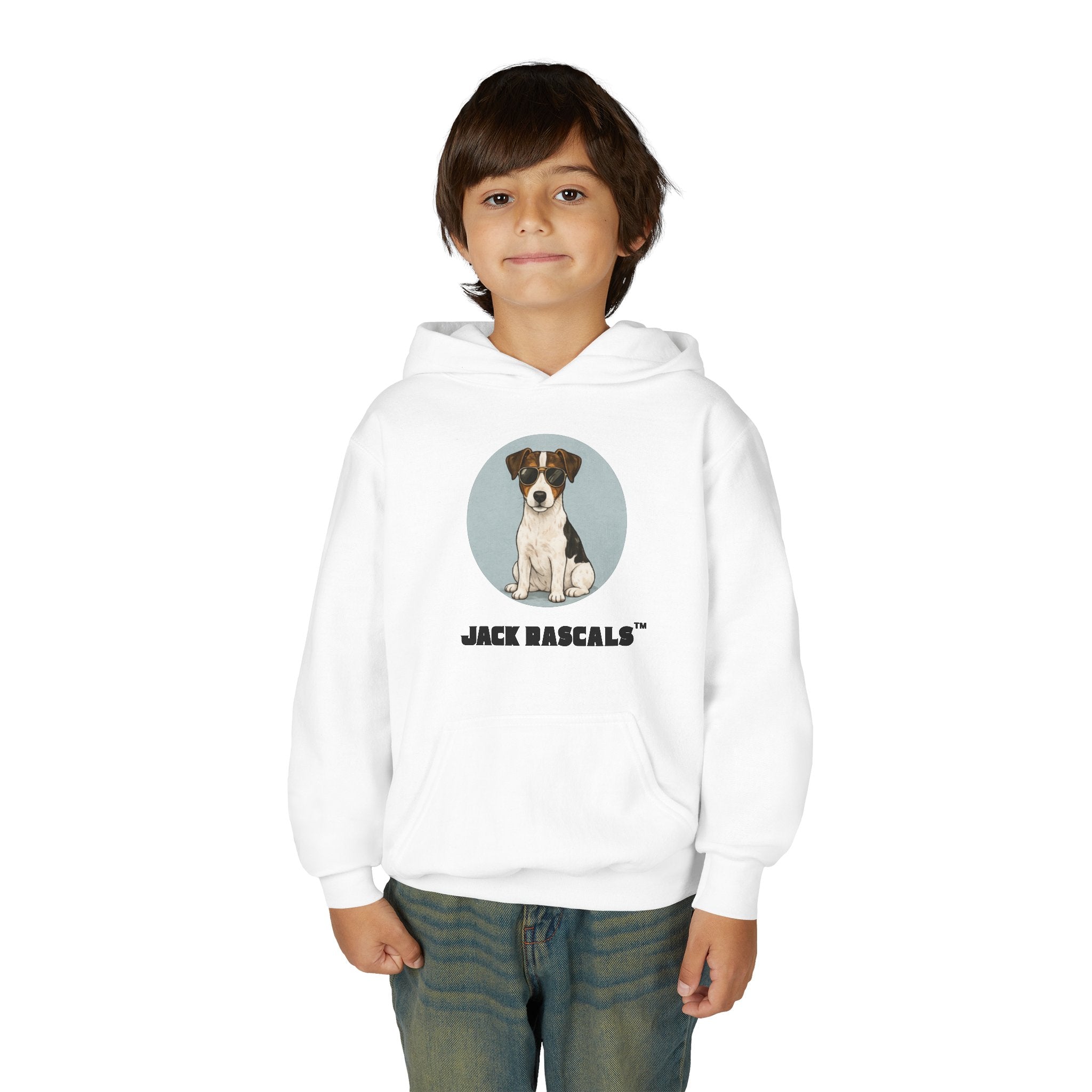 Kids Jack Russell Hoodie | Cute JRT Puppy Graphic | Jack Rascals