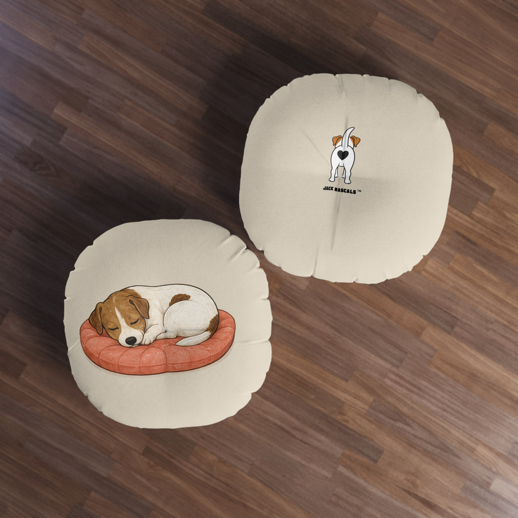 Jack Russell Floor Pillow | Cute JRT Dog Illustration | Jack Rascals