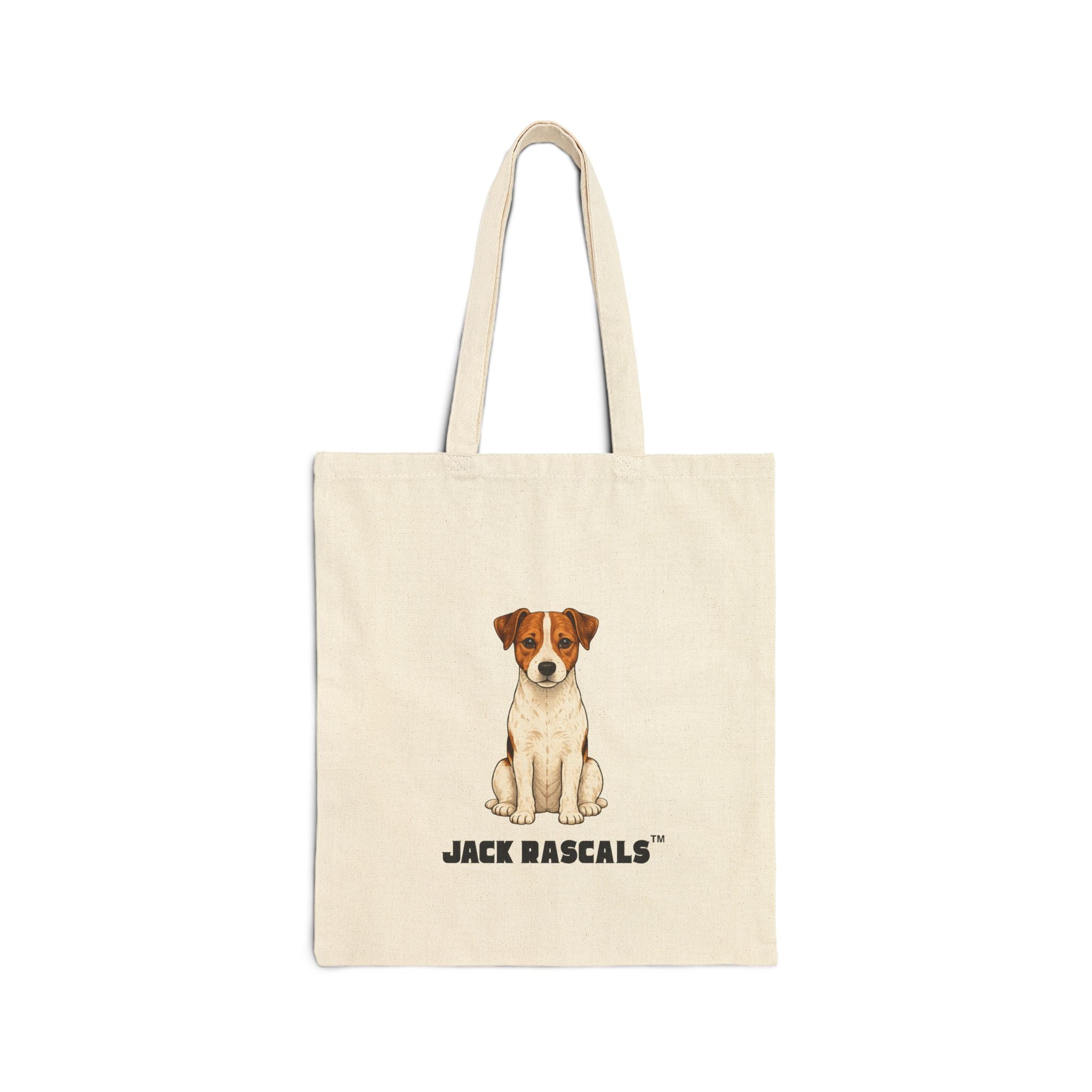 Jack Russell Tote Bag | Cotton Canvas JRT Shopper | Jack Rascals